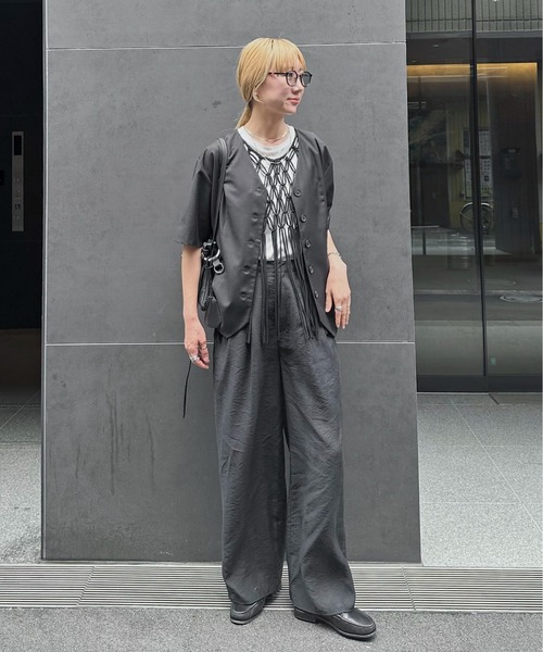 「feepur」 ノースリーブブラウス MEDIUM アイボリー レディース_画像2