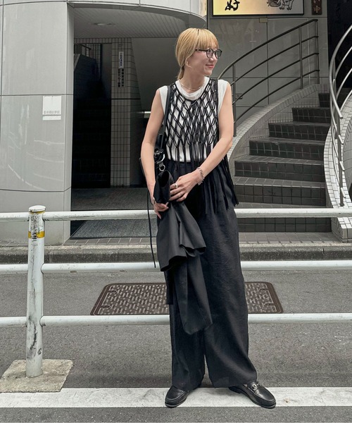 「feepur」 ノースリーブブラウス MEDIUM アイボリー レディース_画像5