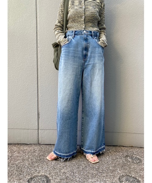 「BLACK BY MOUSSY」 デニムパンツ 1 ライトブルー レディース_画像2