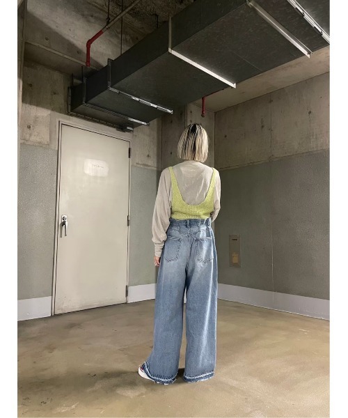 「BLACK BY MOUSSY」 デニムパンツ 1 ライトブルー レディース_画像9