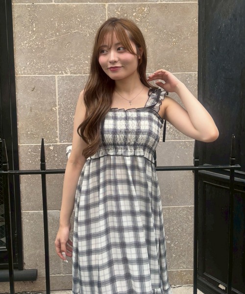 continuer de NICE CLAUP ワンピース 2wayシャーリングロング