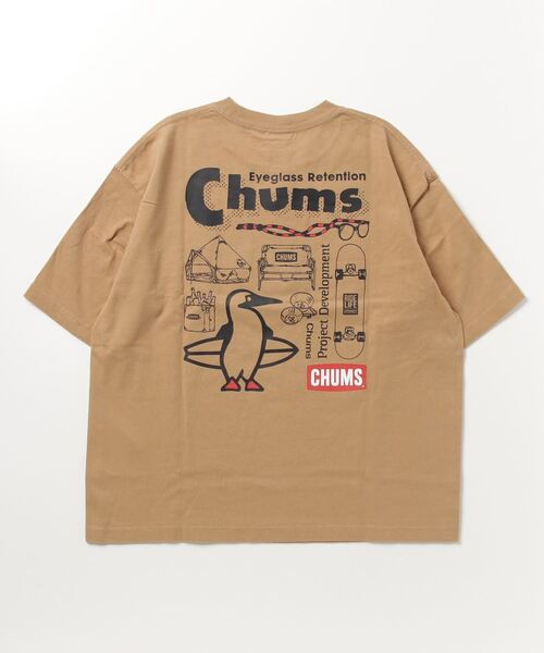 「CHUMS」 半袖Tシャツ X-LARGE ベージュ メンズ_画像3
