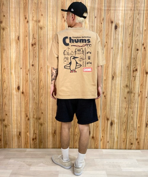 「CHUMS」 半袖Tシャツ X-LARGE ベージュ メンズ_画像9