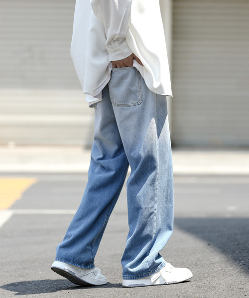 「neos」 デニムパンツ LARGE ブラック メンズ_画像4