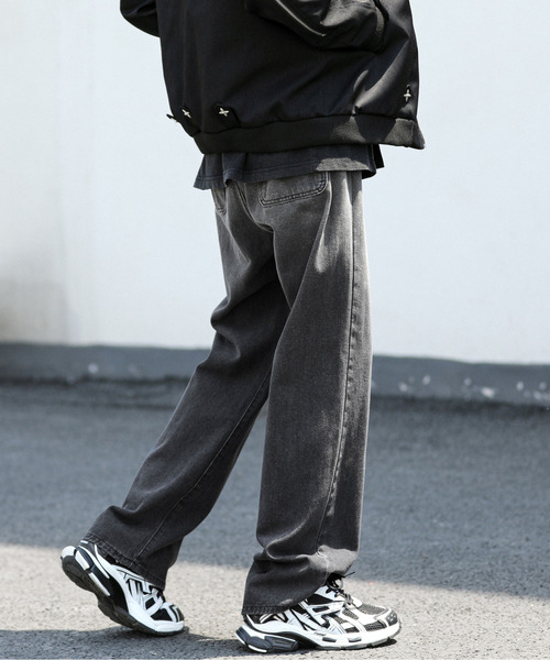 「neos」 デニムパンツ LARGE ブラック メンズ_画像9