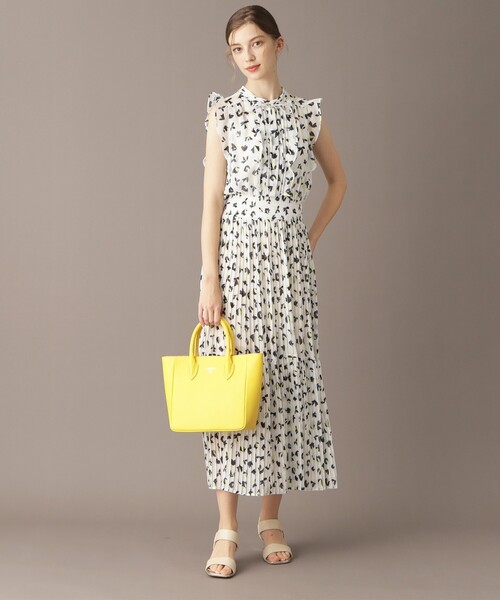 「DRESSTERIOR」 長袖ワンピース 34 ホワイト レディース_画像5