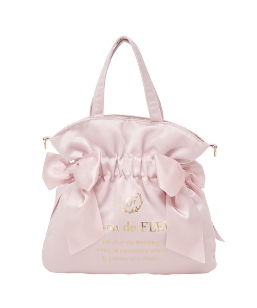 Maison de FLEUR（メゾンドフルール） トートバッグ ダブルリボン2Way