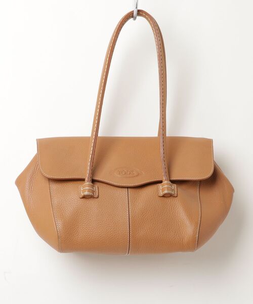 TODS トッズ レザー トート ハンドバッグ レディース ブラウン ビジネス TOD'S（トッズ） トートバッグ - ブラウン レディース : ZOZOTOWN