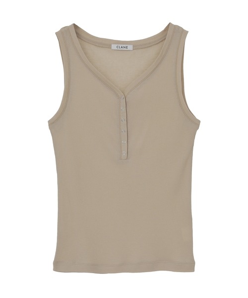 CLANE（クラネ） ヘンリーネック tシャツ 「CLANE/クラネ」CURVED NECK