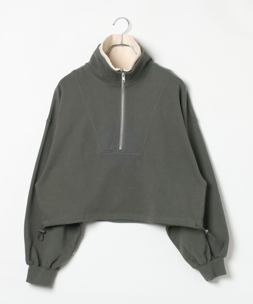 tシャツ レイヤーハーフZIPショートプルオーバー　1077759 レディース メンズ | LEPSIM | 02