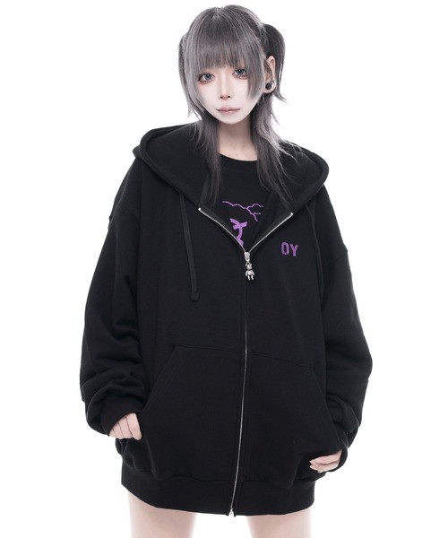 OY（オーワイ） パーカー 「OY/オーワイ」GLITTER ODOLLY HOODIE ZIP 