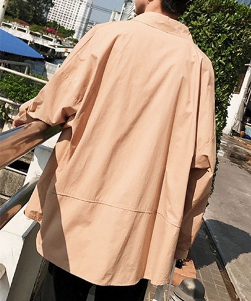 rovtski ドロップショルダーオーバーサイズロングシャツ rovtski ドロップショルダーオーバーサイズロングシャツ - メルカリ