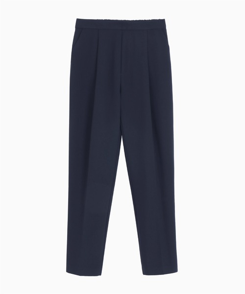 Flolia ペプラムシルエットジャケット・パンツ セットアップ　ブラック　L Flolia セットアップ ペプラムシルエットジャケット・テーパード
