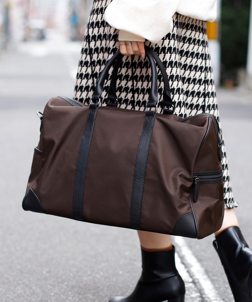 VitaFelice（ヴィータフェリーチェ） ボストンバッグ 本革×ナイロン