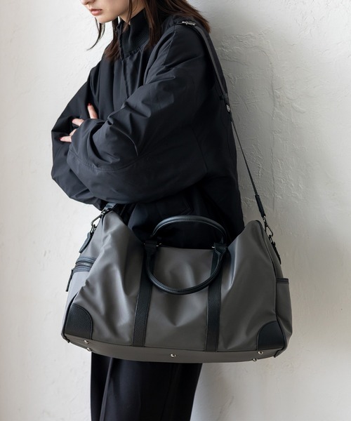 VitaFelice（ヴィータフェリーチェ） ボストンバッグ 本革×ナイロン