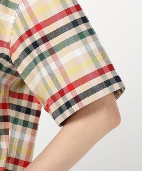ブラウス シャツ APクラシック ハウスチェック オックス 半袖 シェアシャツ レディース メンズ Arnold Palmer ブラウス シャツ APクラシック ハウスチェック