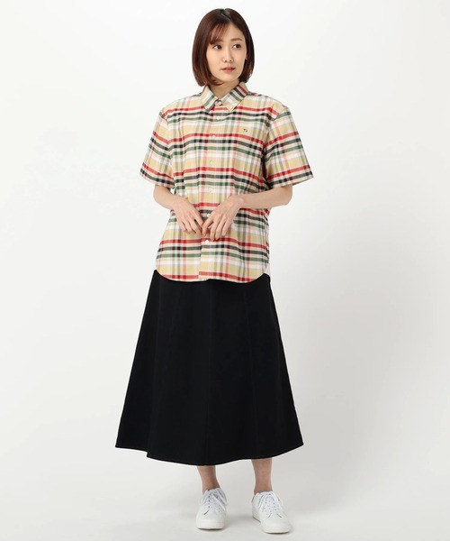 ブラウス シャツ APクラシック ハウスチェック オックス 半袖 シェアシャツ レディース メンズ Arnold Palmer ブラウス シャツ APクラシック ハウスチェック