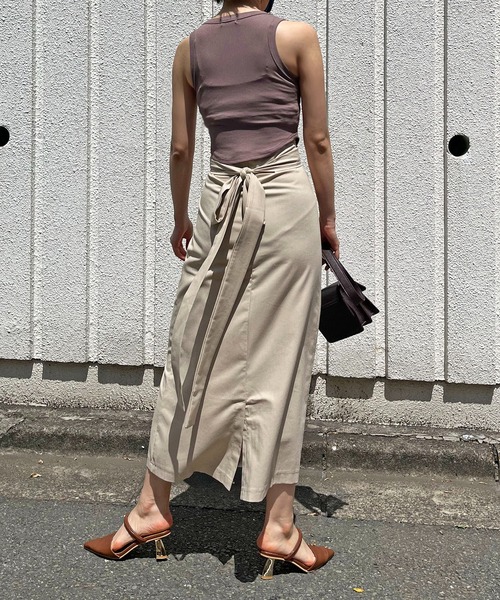 Jewelobe スカート ノットリボン巻きスカート : ZOZOTOWN Yahoo