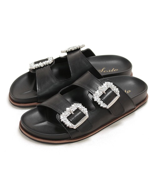 国内正規品126,500円 PIFERI ピフェリ ビジュー サンダル ブルー DEUXIEME CLASSE - 国内正規品126,500円 PIFERI ピフェリ