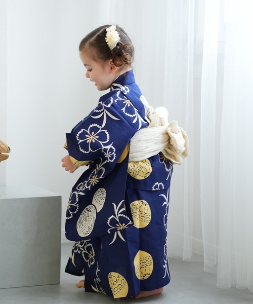 utatane 浴衣 4点セット 浴衣小物セット utatane（ウタタネ）の「選べる浴衣4点セット 片袖＆衿コットン