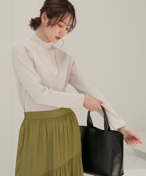 GLOBAL WORK（グローバルワーク） ニット メルティハイネックリブプル