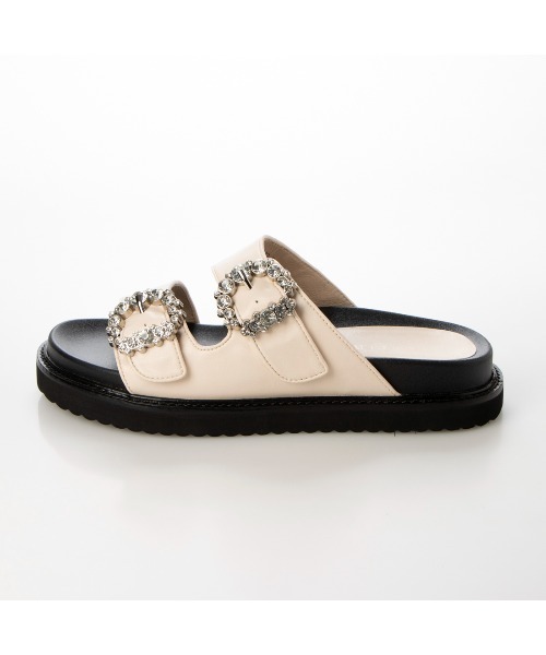 カリーノ（carino）/厚底ビジューバックルサンダル carino（カリーノ） サンダル 「再登場」厚底ビジューバックルサンダル