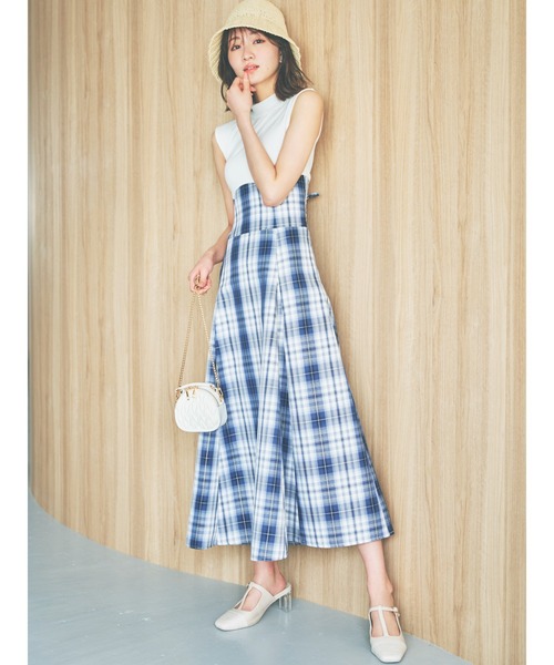 dazzlin（ダズリン） ワンピース 「WEB限定ITEM」チェックノースリーブ
