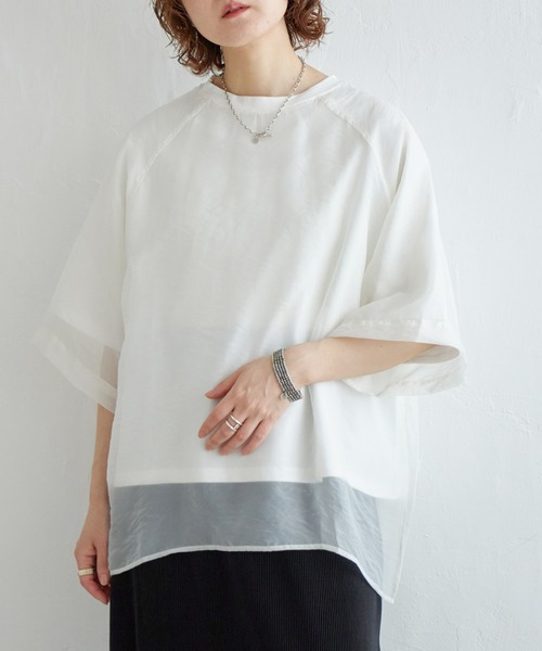notch.（ファッション） tシャツ オーガンジーTブラウス