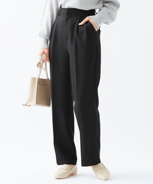 alotta（アロッタ） パンツ 裾スリットストレートパンツ レディース