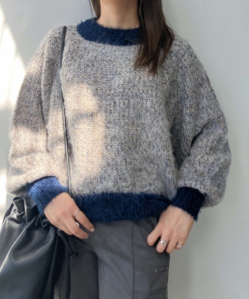 AS KNOW AS（アズノゥアズ） ニット セーター 色々紡いでふわっと
