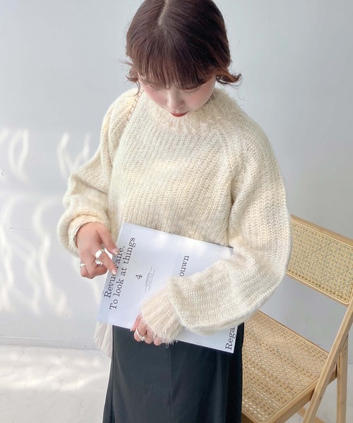 AS KNOW AS（アズノゥアズ） ニット セーター 色々紡いでふわっと