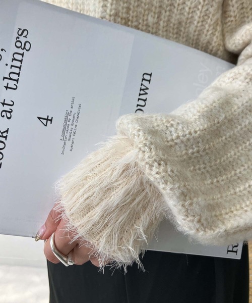 AS KNOW AS（アズノゥアズ） ニット セーター 色々紡いでふわっと