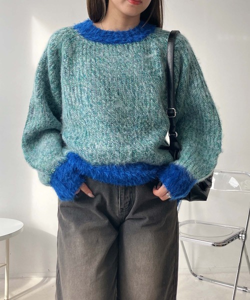 AS KNOW AS（アズノゥアズ） ニット セーター 色々紡いでふわっと
