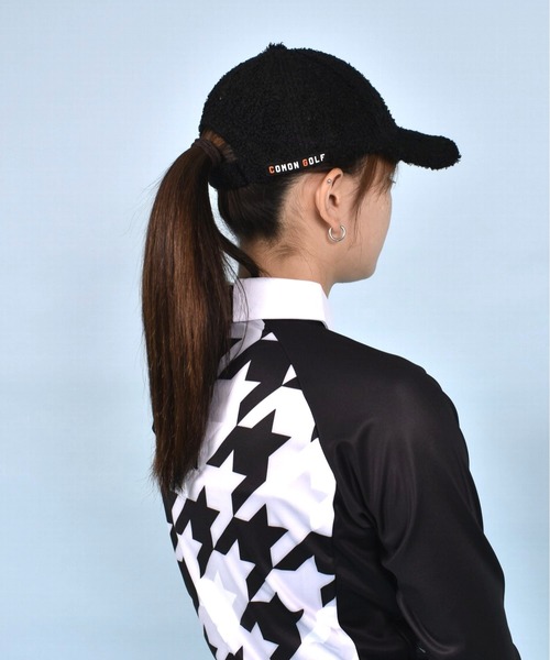 COMONGOLF キャップ 帽子 ブランド ロゴ入り ボア ゴルフ