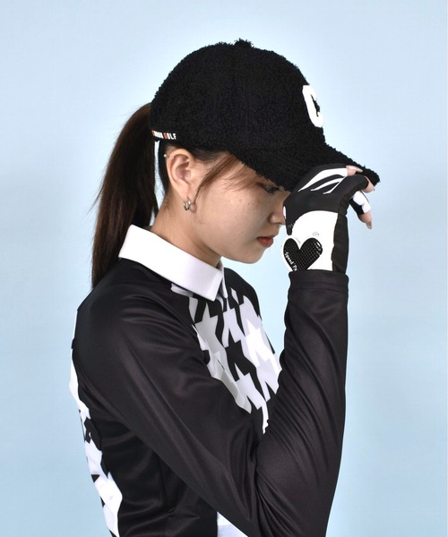 COMONGOLF キャップ 帽子 ブランド ロゴ入り ボア ゴルフ