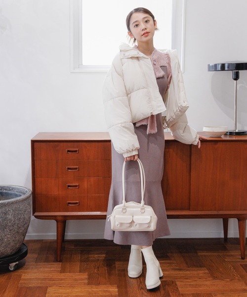 mysty woman（ミスティウーマン） ワンピース ジャガードブラウス