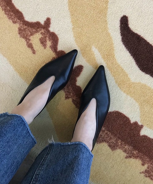 ポインテッドトゥパンプス SETUP7 パンプス 「SETUP7」ポインテッドトゥーフラットシューズ