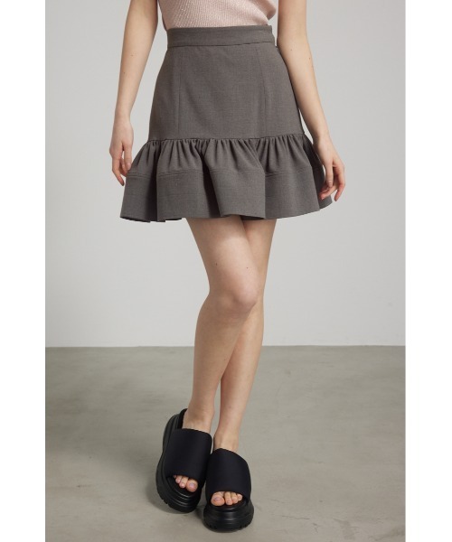 rienda（リエンダ） スカート ミニマーメイドフリルスカート