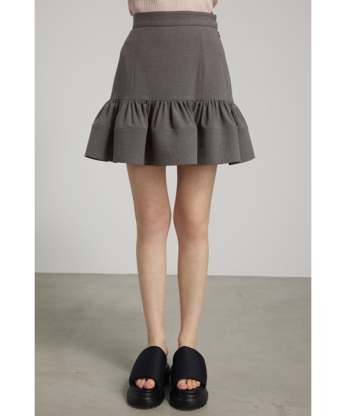 rienda（リエンダ） スカート ミニマーメイドフリルスカート