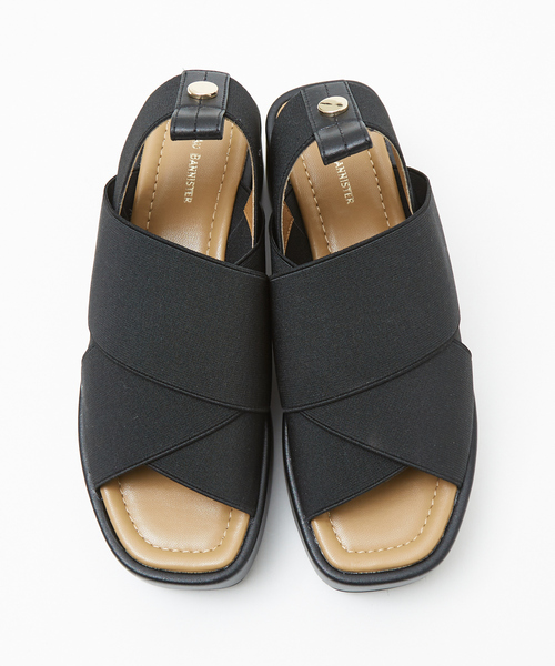 Au BANNISTER（オゥ バニスター） サンダル エラスティッククロス