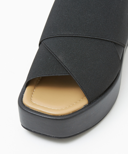 Au BANNISTER（オゥ バニスター） サンダル エラスティッククロス