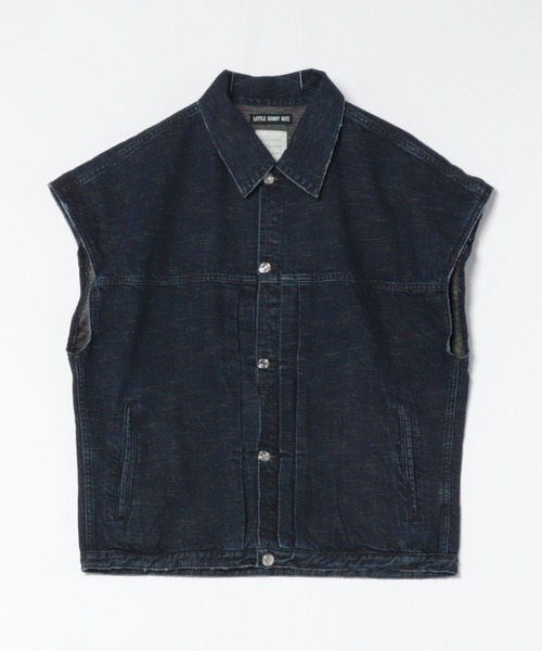 ベスト ジレ 「8」「it」「Little Sunny Bite 」KURO x little sunny bite denim vest レディース Little sunny bite ベスト ジレ KURO x little denim vest