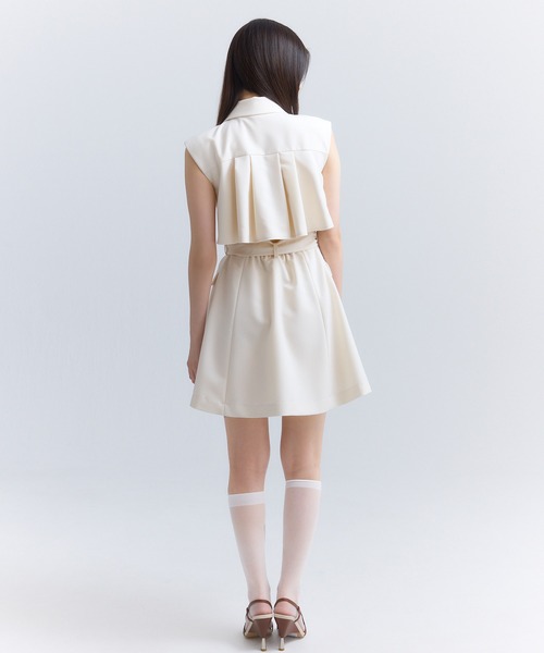 eimy istoire ♡ ノースリジャケットミニワンピース ノースリジャケットミニワンピース（ミニワンピース）｜EIMY