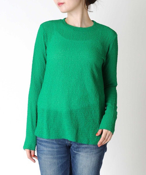 tシャツ クシュクシュ シアールーズロンT レディース Jines tシャツ クシュクシュ シアールーズロンT レディース