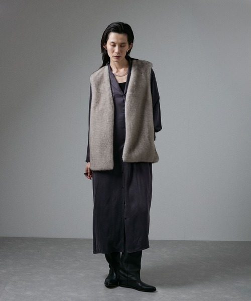 シルクシャツワンピース SALON adam et ropé(サロン アダム エ ロペ) / シルクシャツ