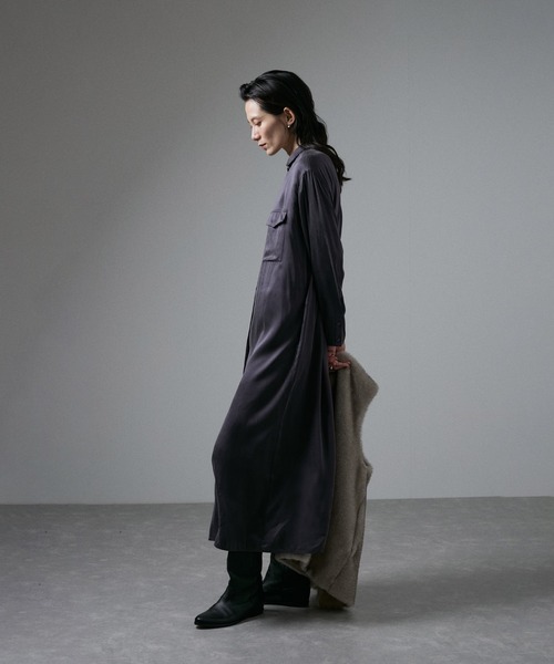 シルクシャツワンピース SALON adam et ropé(サロン アダム エ ロペ) / シルクシャツ