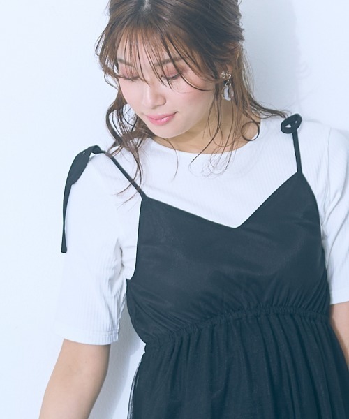 marun（マルン） ワンピース 「大きいサイズ」 チュールキャミ