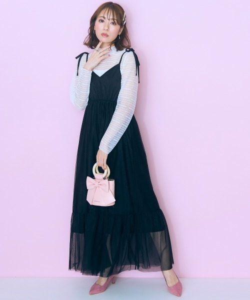 marun（マルン） ワンピース 「大きいサイズ」 チュールキャミ