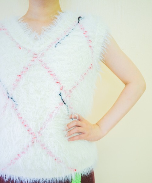 PAMM けものがれのシャギーニットベスト けものがれのシャギーニットベスト – pamm.officialstore