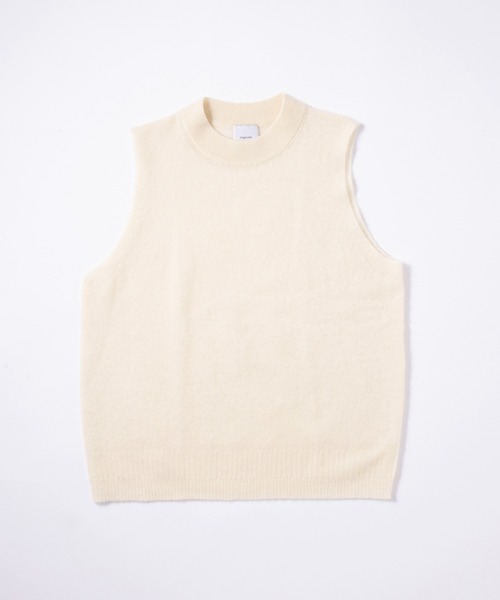 ベスト ジレ 「elegancese」sheer knit vest　カシミヤ100% レディース Elegancese ベスト ジレ 「elegancese」sheer knit vest
